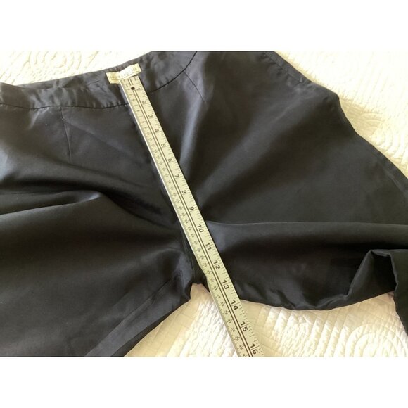 Vintage Laura Leigh 100% silk High Waist Embroidered Cropped Pants Size 8 - Picture 9 of 12